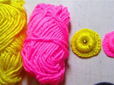 Amazing homemade double colour flower button trick easy idea with finger swing hack.