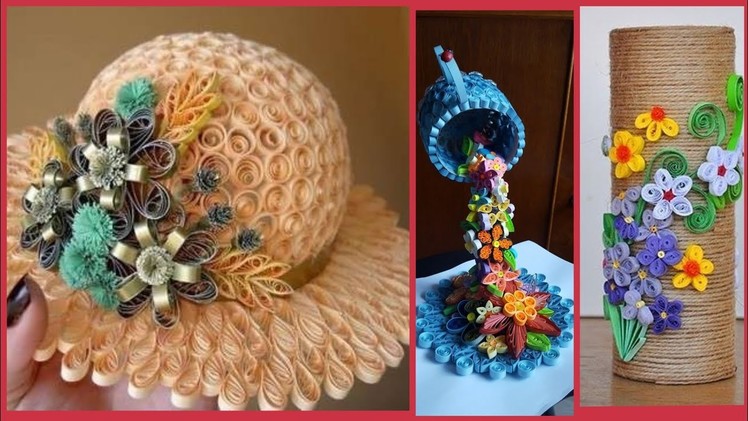 Beautiful quilling craft ideas.paper quilling craft decoration ideas