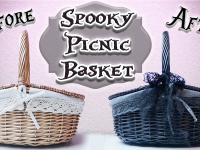Craft With Me - Spooky.Goth Picnic Basket! | Toxic Tears