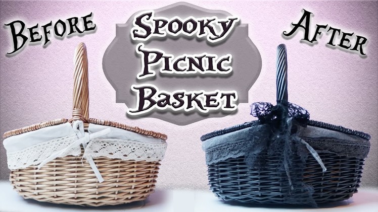 Craft With Me - Spooky.Goth Picnic Basket! | Toxic Tears