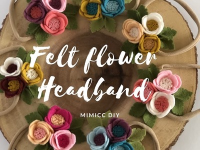 DIY:: Easy Felt Flower Headband
