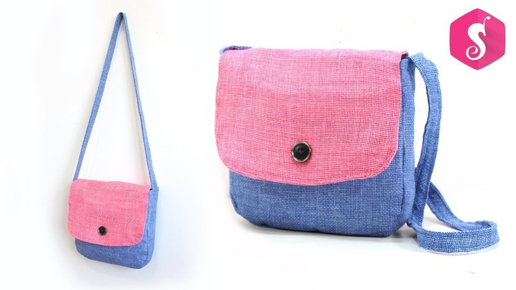 DIY EASY HANDBAG PURSE for GIRLS from OLD CLOTHES