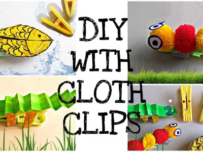 DIY for kids wd cloth clips this summer vacation | Easy craft and art | 5 min craft | DIY crafts