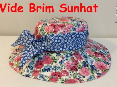 #DIY Sunhat | Wide Brim Hat | Tutorial