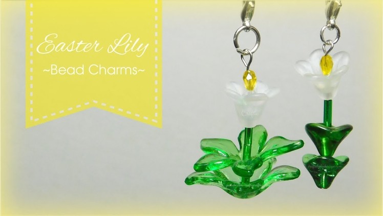 Easter Lily Bead Charms