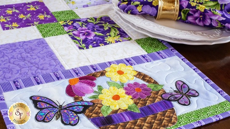 Easy Pieced Table Runner Series - May | a Shabby Fabrics Tutorial