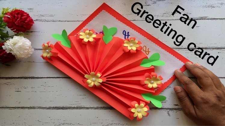 Fan greeting card.birthday card.mother’s day card.friendship day card.simple & unique greeting card