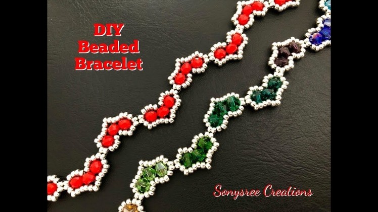 Hearty Beaded Bracelet || DIY Beaded Bracelet || How to make Beaded Bracelet