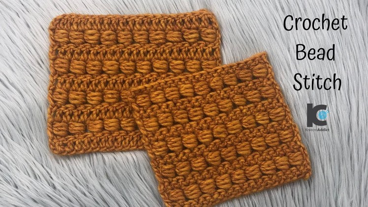 How to crochet : Bead stitch