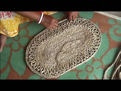 How to make a Jute Door mat ||Jute Craft DIY ||#doormat#doormatbanana