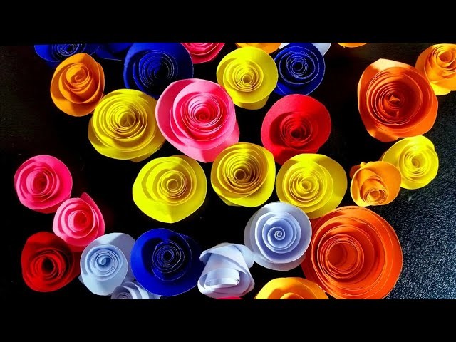 How to make colorfull Flowers very simple n easy|paper craft|DIY