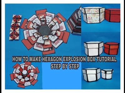 How To Make Hexagon Explosion Box Tutorial By HDS CRAFT |  Step By Step Full Video