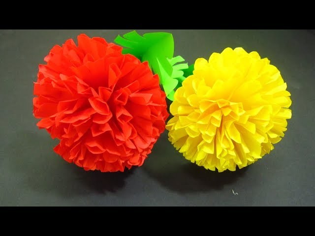 How to Make Paper Flowers #54, DIY PAPER, decoration craft interior, crepe paper,origami flowers
