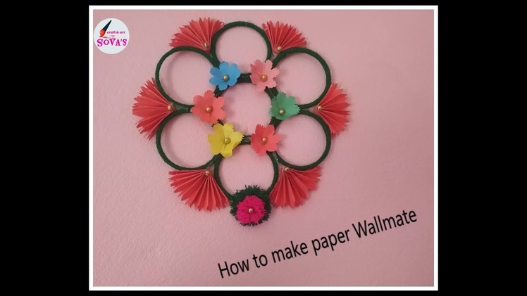 How to make paper wallmate ।। Full video ।। SOVA's CRAFT and ART