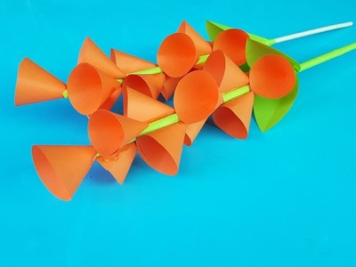 How to Make Simple & Easy Paper Flower - Kirigami - Paper Cutting Craft Videos & Tutorials - DIY