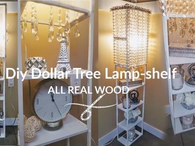 I made wooden furniture using Dollar Tree Materials - DIY Lamp-Shelf | DIY Home Decor | DIY Lamp