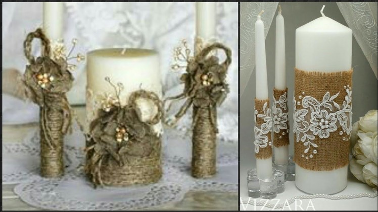 Jute Craft Candle Decoration & Candle Holder Decoration Idea's.