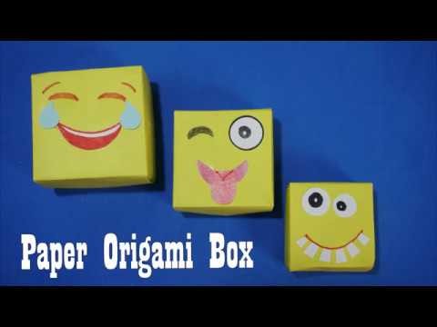Origami Box Paper Craft For Kids