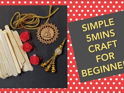 SIMPLE 5MINS CRAFT FOR BEGINNERS | LEARN HANDICRAFTS | EPISODE #1