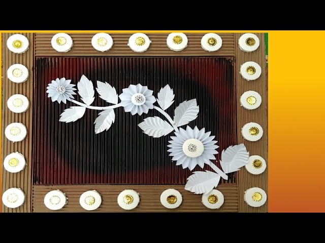 Wall hanging paper craft.  Craft for room decoration.  Tarun Art.