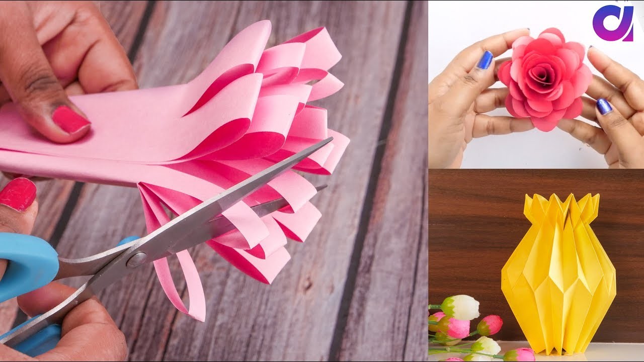 18 Genius Paper Craft Ideas TO Make In 5 Minutes, DIY ROOM DECOR, Artkala