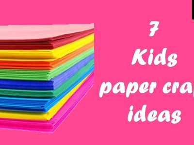 7 kids craft ideas | how to make a paper animals easy step by step | holiday crafts for kids easy