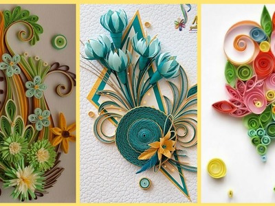 Beautiful Paper Flowers Ideas || Quilling Craft || Quilling Paper Flowers