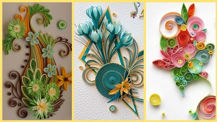 Beautiful Paper Flowers Ideas || Quilling Craft || Quilling Paper Flowers