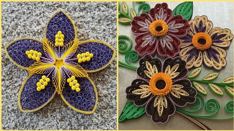 Creative Quilling Paper Craft Ideas || Paper Flowers || Quilling Art