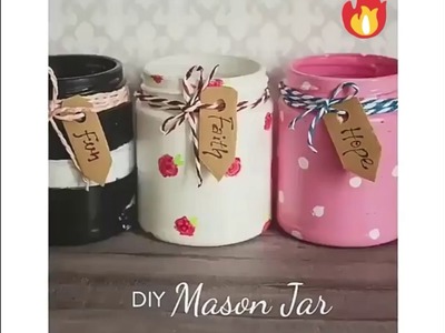 #diy #craft #howto  
diy glass jar decor[DIYFUN]