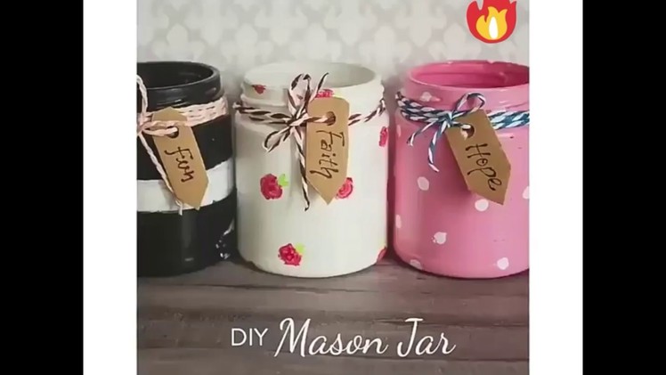 #diy #craft #howto  
diy glass jar decor[DIYFUN]