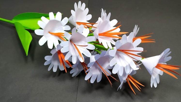 DIY Flower: How to Paper Stick Flower Making Idea! Paper Craft Idea | Abigail Paper Crafts