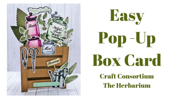 Easy Pop-Up Box Card | Craft Consortium | The Herbarium
