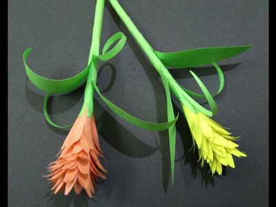 Flower paper craft.kagaj se phool kaise banaye.how to make paper flower
