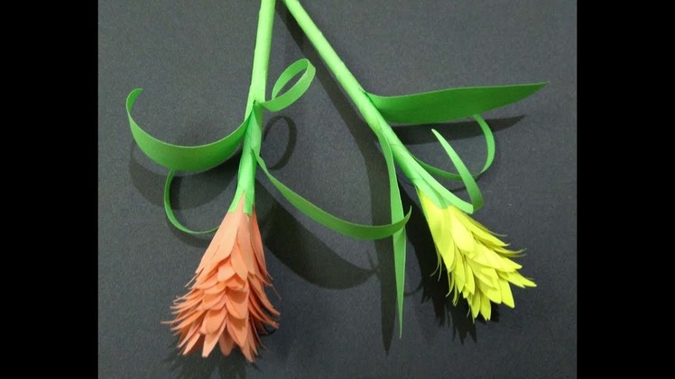 Flower paper craft.kagaj se phool kaise banaye.how to make paper flower