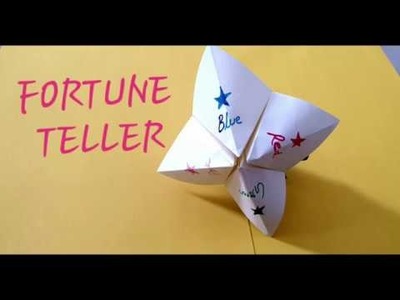 How to make a Paper Fortune Teller.Origami.craft for kids.back to school