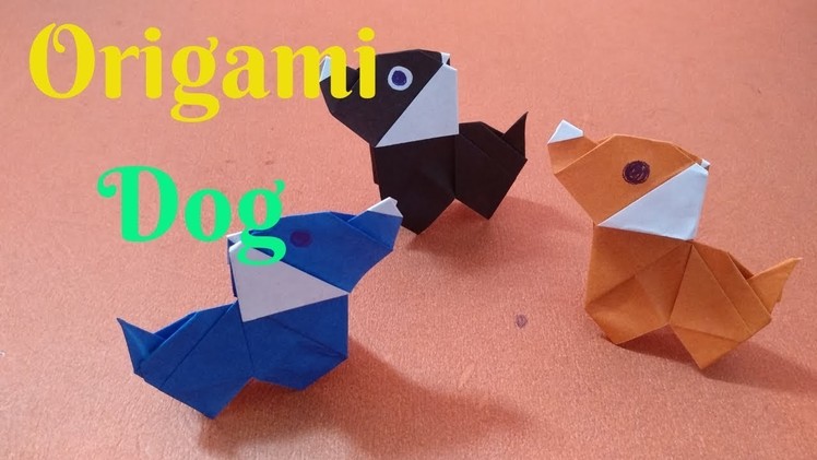 How To Make Beautiful Paper Dog | Diy Craft Origami Dog #3 | Home Diy Crafts Paper