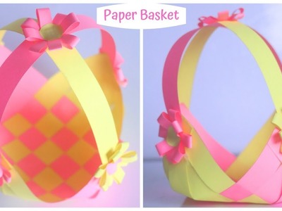 How To Make Paper Basket | DIY Easter Basket | Easy Paper Craft Ideas