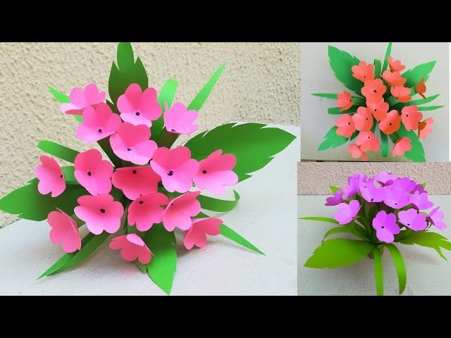 How To Make Paper Flower Boquet. DIY Paper Flower. Simple Paper Craft Idea.