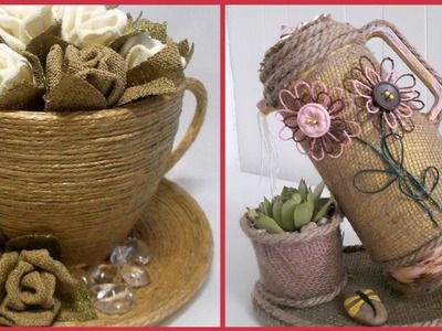 New ideas for roop and jute craft decoration