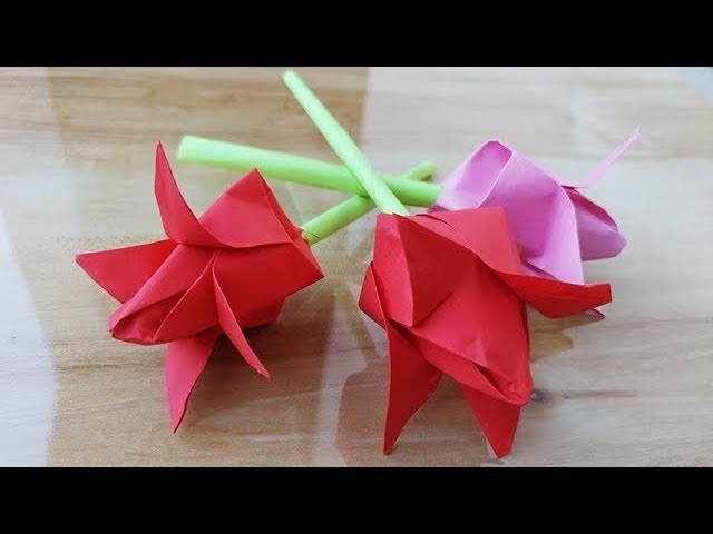 Origami Lotus Flower Tutorial\ Kids Paper Craft Ideas