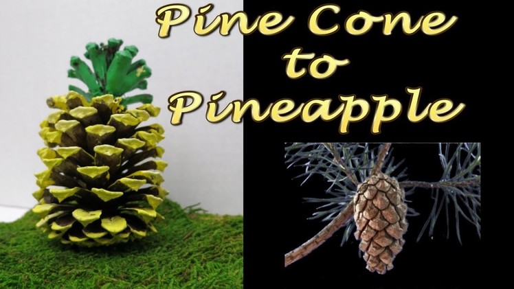 ????Pine Cone to a Pineapple???? Fast and Easy Craft