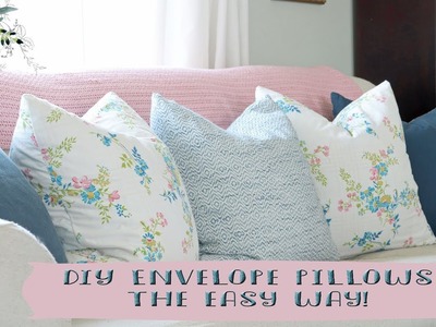 Quick Craft: DIY Envelope Style Pillow Box Pillow Tutorial
