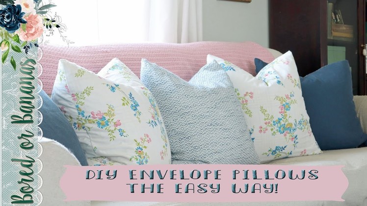 Quick Craft: DIY Envelope Style Pillow Box Pillow Tutorial