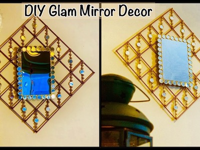 Unique Wall Decoration Idea with Mirror| gadac diy| wall hanging craft ideas| Home decorating Ideas
