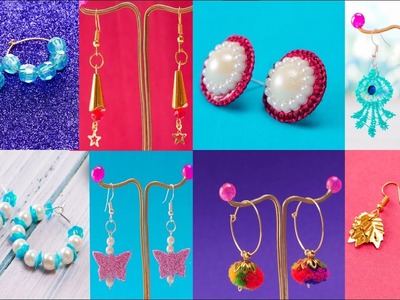 10 Party Wear DIY Earrings | How to Make Designer Earrings at Home | Artkala
