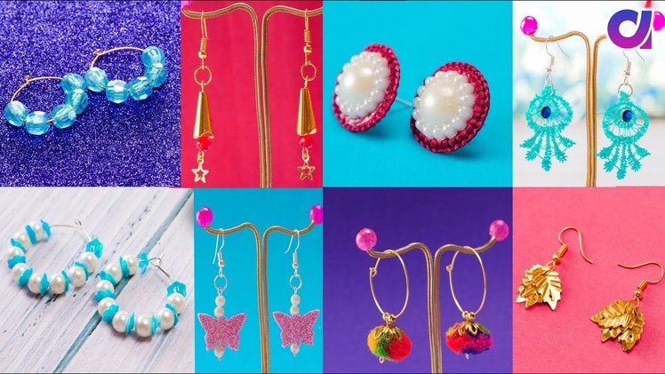 10 Party Wear DIY Earrings | How to Make Designer Earrings at Home | Artkala