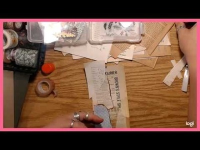 Craft with me. collage tags part 1