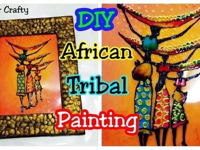 DIY African Women Tribal Painting | Statement Wall Decor | Glass Painting Technique by Arty & Crafty