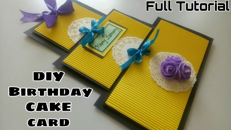 DIY Birthday Cake Card ||Happy Birthday Card|| DIY Cake Card||Birthday special Card||
